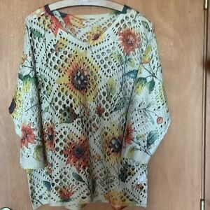 Floral Knit Sweater